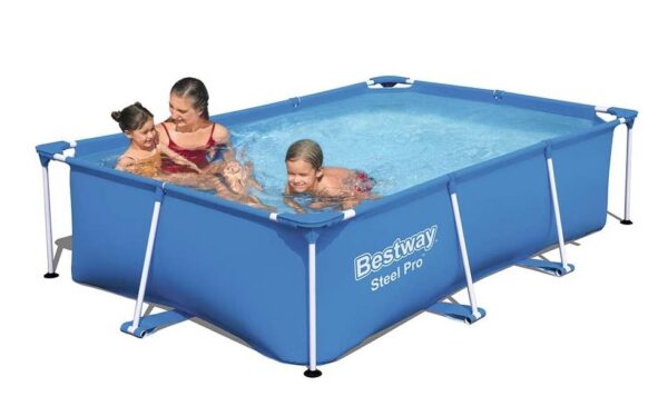 בריכת BESTWAY מלבנית עמודים, מידות 259X170X61 ס"מ, דגם 56403