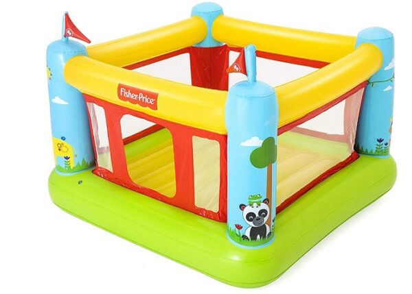 מתקן קפיצה/טרמפולינה מתנפחת FISHER PRICE , דגם 93553, טירת פנדה 175/173/135 ס"מ, מבית BESTWAY