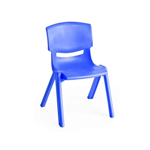 כיסא פלסטיק כחול גננת 44 ס"מ גובה
