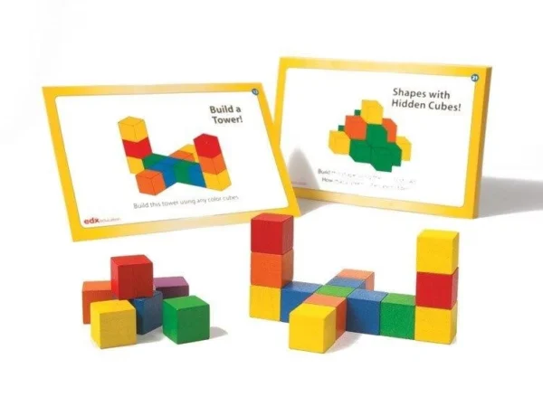 משחק תכנון ועיצוב לפי דגם כ 300 קוביות